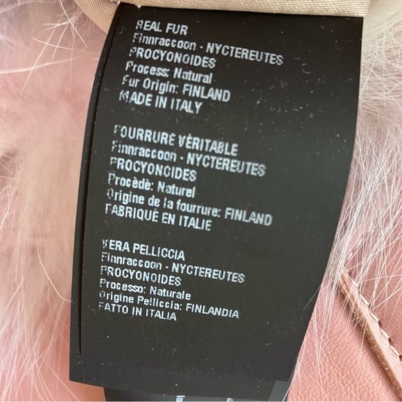 NWT Flo & Clo pink leather & fur shoulder bag - Picture 9 of 14